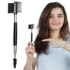 3-in-1 Eyebrow and Lash Comb – Dual-Ended Brush with Spoolie