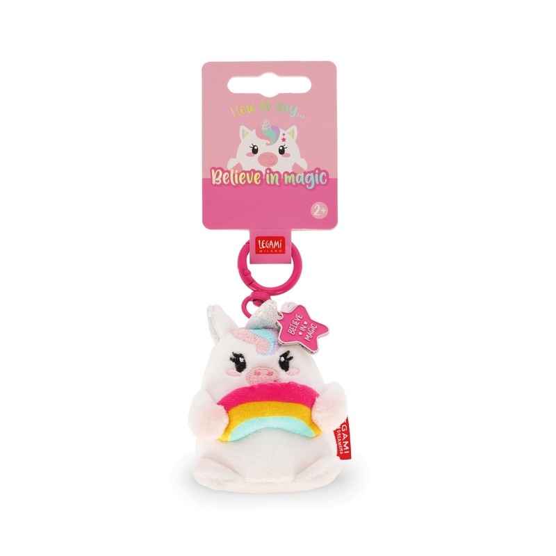 Legami - Keyring, White, S, Unicorn