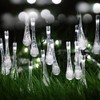 DINOWIN - Luces solares de gota, gota de agua, luces