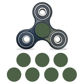 MightySkins Vinyl Decal Skin Compatible with Fidget Spinner Center Cap – Solid Olive | Protective Sticker Wrap for Your Fidget Toy Bearing Cap | Easy to Apply Cover
