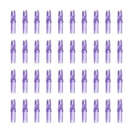 PATIKIL Archery Arrow Nocks 6.2mm 0.244", 40 Pack Insert Arrow Nock Replacement for Shooting, Clear Purple