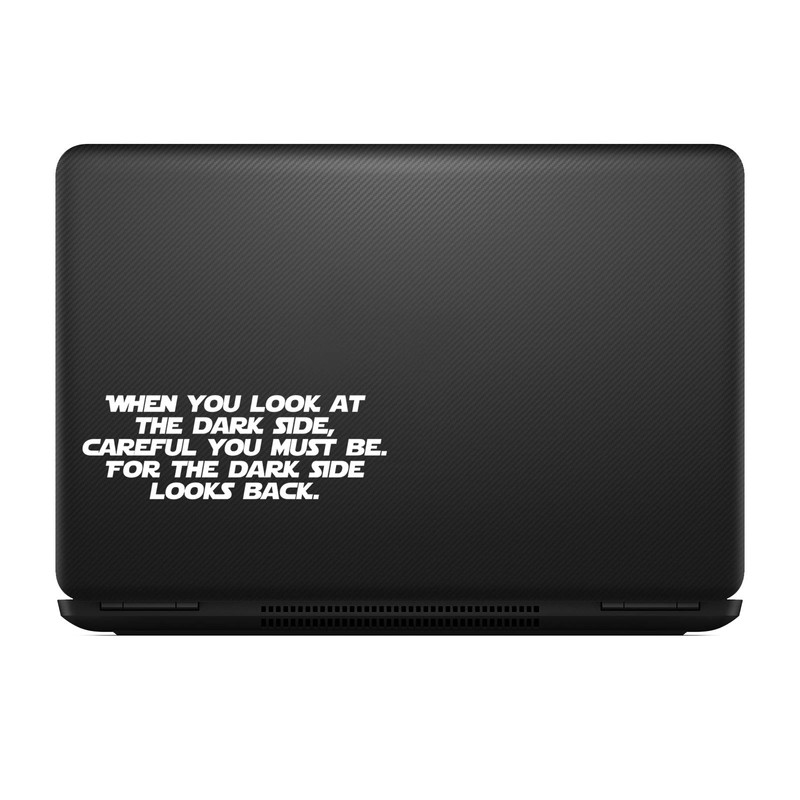 Bargain Max Decals Dark Side Looks Back Quote Sticker Decal