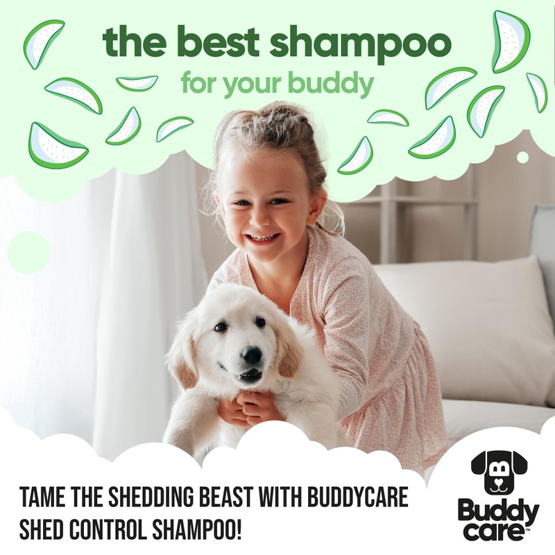 Shed Control Dog Shampoo by Buddycare | Aloe & Lemongrass