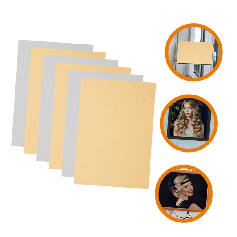 Hohopeti 6pcs Sublimation Blanks Coated Aluminum Sheets for Crafts Creative