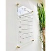 Large Clear Acrylic Menu Board for wall | Dry-Erase Message