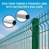Outwater Plastic 1-1/2" x 3" Rectangular Insert End Caps for