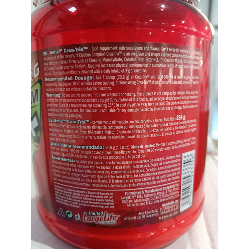 AMIX Trix Lemon CRE Alter Pre Training Nahrungsergänzungsmittel