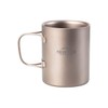 Monoprice Titanium 450ml Double Wall Cup, Lightweight, Durable, Portable, Ideal