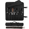 Chef Knife Roll Bag,Waxed Canvas chef bag with 18 Slots