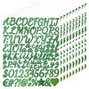BINLINHONGO 1040 Small Glitter Alphabet Number Stickers,10 Sheets 1 Inch