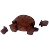 Purpledip Magic Wooden Puzzle Turtle Box Go Slow Handmade Mystery