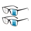 COJWIS Progressive Multifocus Reading Glasses Blue Light Blocking,Spring Hinge Readers