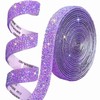 Nubarssy Self Adhesive Purple Resin Rhinestone Strips Rhinestones Ribbon，4 Yards