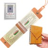 Travel Cribbage Board Game Set,Leather Foldable Cribbage Game with 6