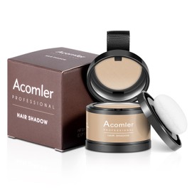 Acomler Instantly Root Cover Up Hairline Shadow Powder,Root Touch Up Hair Powder,Medium Blonde for Thinning Hair, Grey Hair Coverage for Women Men with Eyebrows,Beard Line,Bald Spots (Medium Blonde)