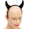 Bristol Novelty Ba447 Teufelhörner Devil Horns Sequin Black, Womens, One