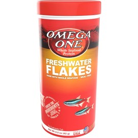 Omega One Freshwater Flakes, 2.2 oz
