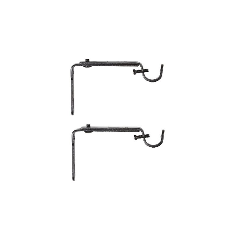 Umbra 244930-038 , Black Adjustable Bracket for Drapery Rod, Single