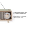 Crosley CR3043A-MT Milton Portable Rechargeable FM Radio with Bluetooth Receiver