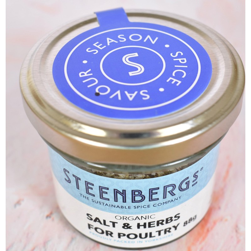 Steenbergs Organic Salt and Herbs for Poultry Standard Jar 88g