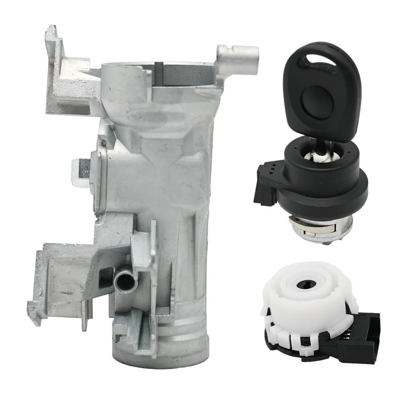 Hoypeyfiy 1K0905851B Ignition Switch Lock Cylinder Kit Replacement for Seat