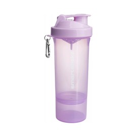 Smartshake Slim Bottle Shaker Cup with 500 ml Capacity, Pale Lilac