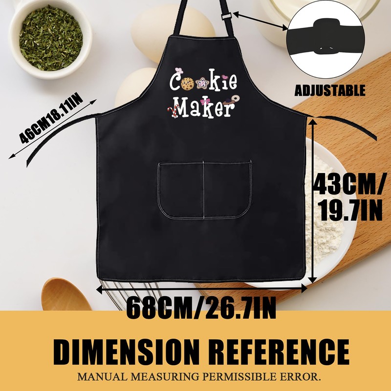 AKTAP Cookie Maker&Cookie Taster Aprons Grandma/Mommy/Daddy And Me Baking Aprons