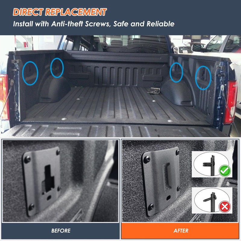 4 Pack Truck Bed Tie Down Anchor Boxlink E Port