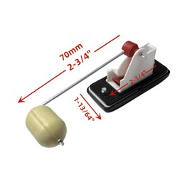 Rectangular Fuel Level Gauge/Indicator for DuroMax XP4400E XP5500HX for All Power APG3002S APG3302 APG3012 APG3001 6.5HP for Wen 3500W 4750 Watts for DEWALT DXGNR4000 Non-Inverter Generator