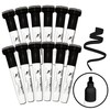 KleenSlate (12) Pack Large Black Dry Erase Markers with Eraser