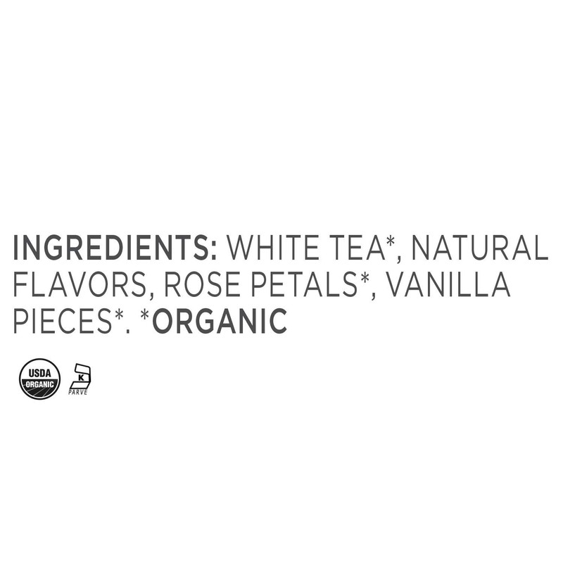Tea Forte Vanilla Rose Premium Organic Loose Leaf Caffeinated White