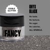 Fancy Sprinkles Onyx Black Premium Edible Glitter, 100% Edible Glitter