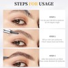 AOWVUTS Eyebrow Pencil, Microblading Eyebrow Pen with 4 Fork Tip