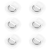 X AUTOHAUX D-Ring Patches PVC Stainless Steel Round D-Ring Pads