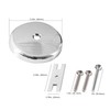 CalcMetal Single Hole Bathtub Drain Overflow Plate with One Matching