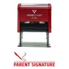 PARENT SIGNATURE Teacher Self Inking Rubber Stamp (Red Ink) -