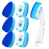 HELIME Heavy Duty Dish Wand Refills Kit with Handle, 6