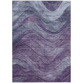 Addison Rugs Chantille ACN1700 Purple 3' x 5' Indoor/Outdoor, Machine Washable, Easy Clean, Non Shedding, Bedroom, Living Room, Dining Room, Kitchen, Patio Rug