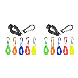 12Pcs Glove Clips for Work Glove Holders Glove Belt Clip with Metal Carabiners for Construction Worker Guard Labor