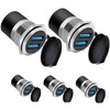 YiKaiEn Dual USB 3.0 Panel Mount Adapter - Threaded Round