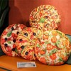 OUKEYI Pizza Shaped Pillow Funny 3D Giant Round Food Plush