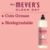 MRS. MEYER'S CLEAN DAY Liquid Dish Soap, Rose Scent, 16