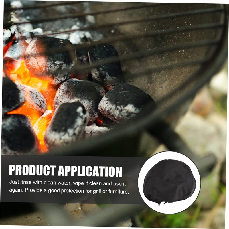 SUPVOX Outdoor BBQ Grill Cover Uv Resistant Round Barbecue Protection