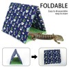 MiOYOOW Reptile Sleeping Bed, Soft Foldable Reptile Tent Bearded Dragon