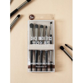 DAISO Palette 17 Eye Makeup Brush 5 Piece Set