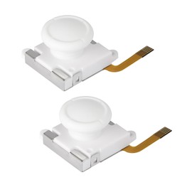 Ceozon Hall Effect Joystick Hall Electromagnetic Joystick Replacement Thumb Grips Accessories Compatible with Joy Con, Switch NS, Switch Lite/Oled Controller White