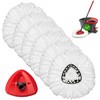 6 Pack Spin Mop Replacement Head with 1 Rotating Mop