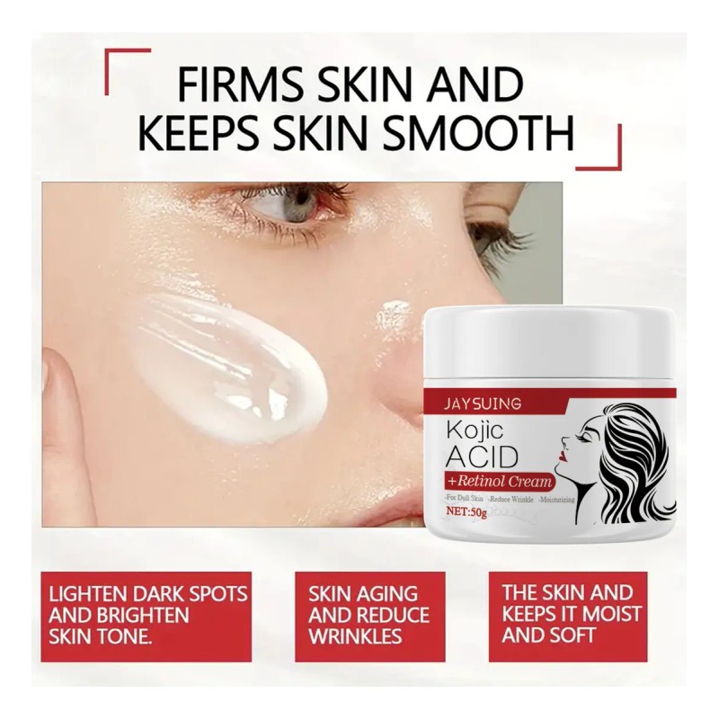 Crema Iluminadora Facial Ácido Melanina Kojic Redu