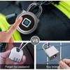 Padlock for Locker with Fingerprint Mobile App Weatherproof Padlock with