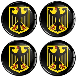 SkinoEu Set of 4 x 60 mm Sticker for Hub Caps Hub Caps Hub Caps Wheel Hub Cover Wheel Sticker Germany German Flag German Eagle A 8460